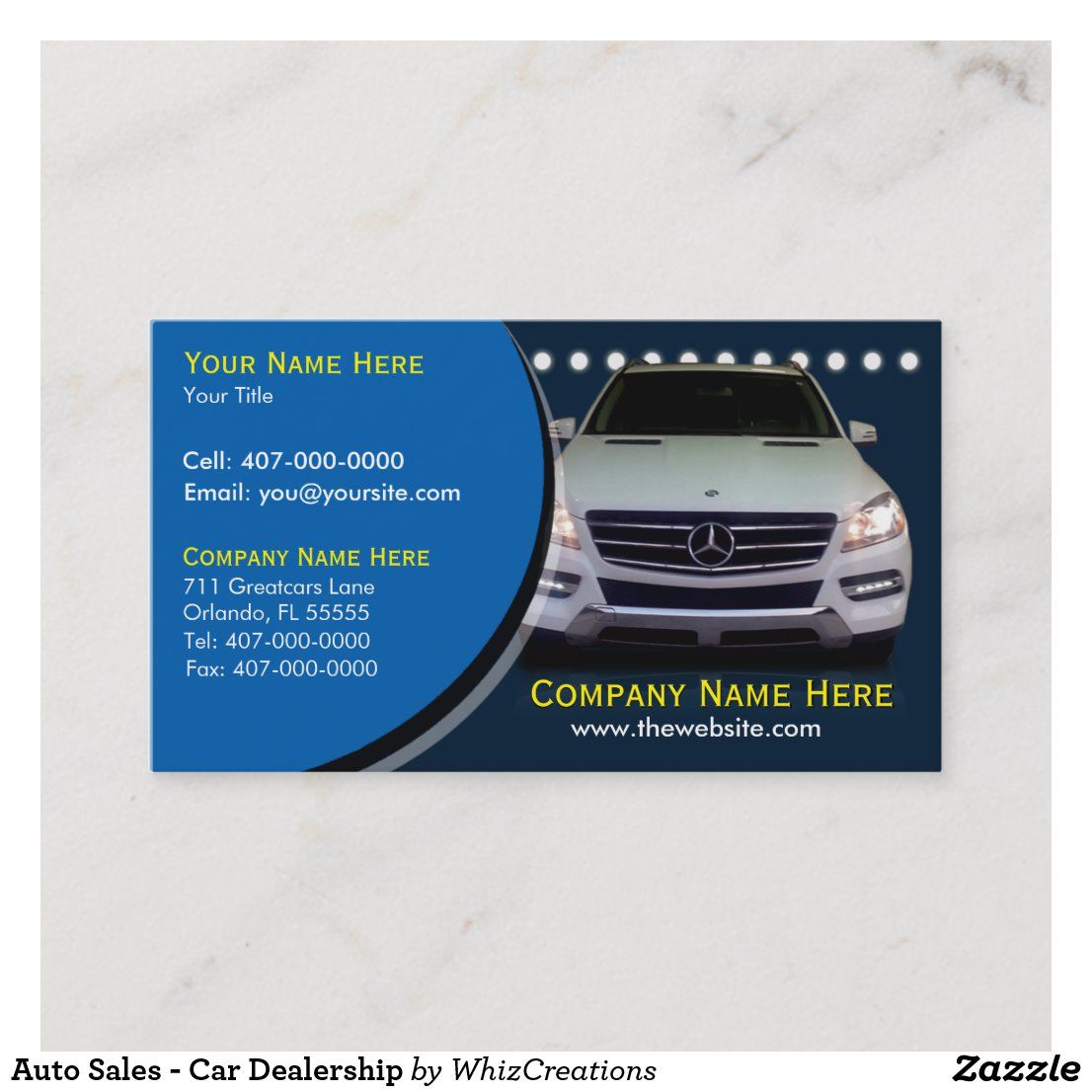 auto sales business cards 4