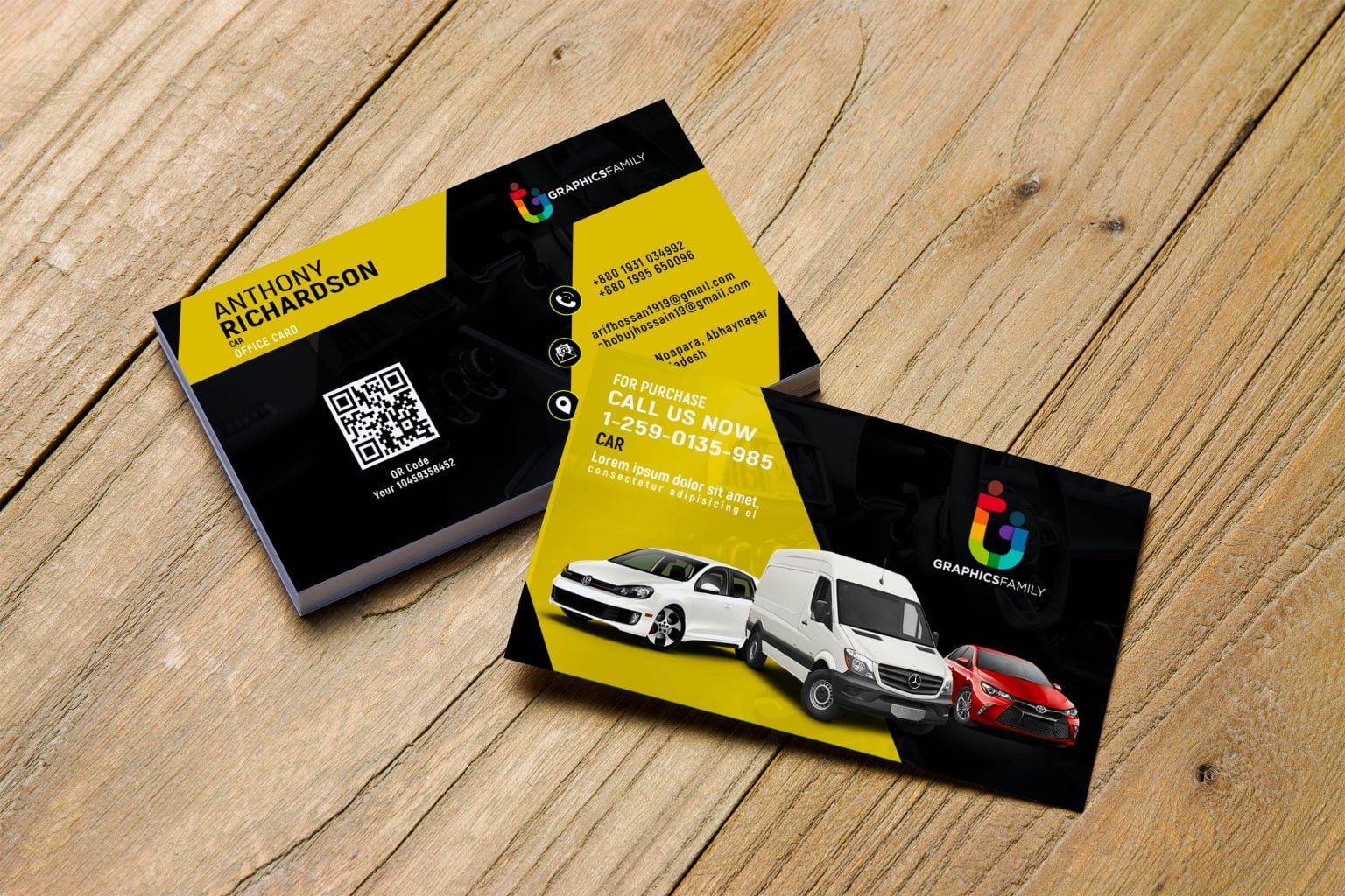 automotive business cards templates 4