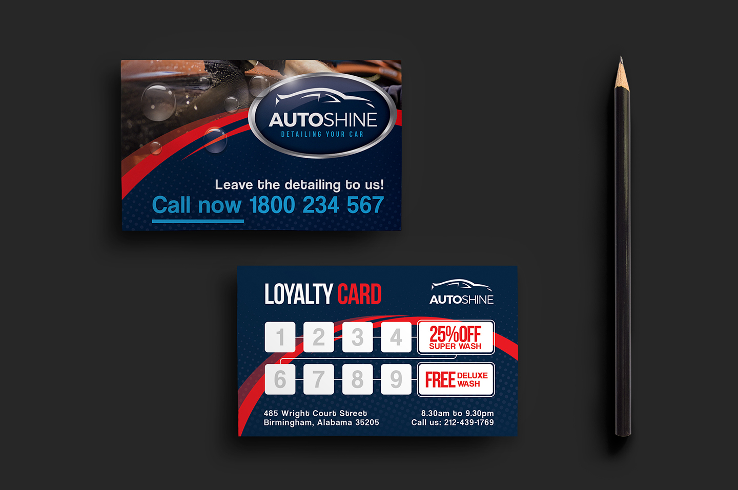 automotive business cards templates free 3