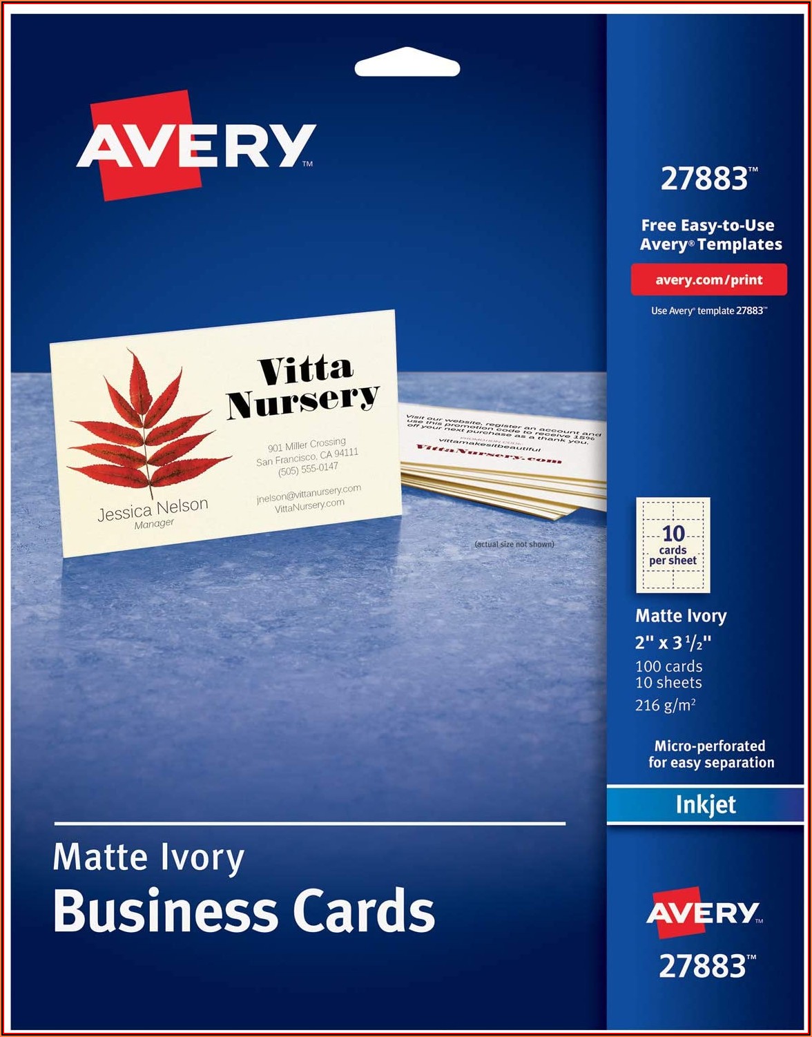 avery 8876 business cards 2