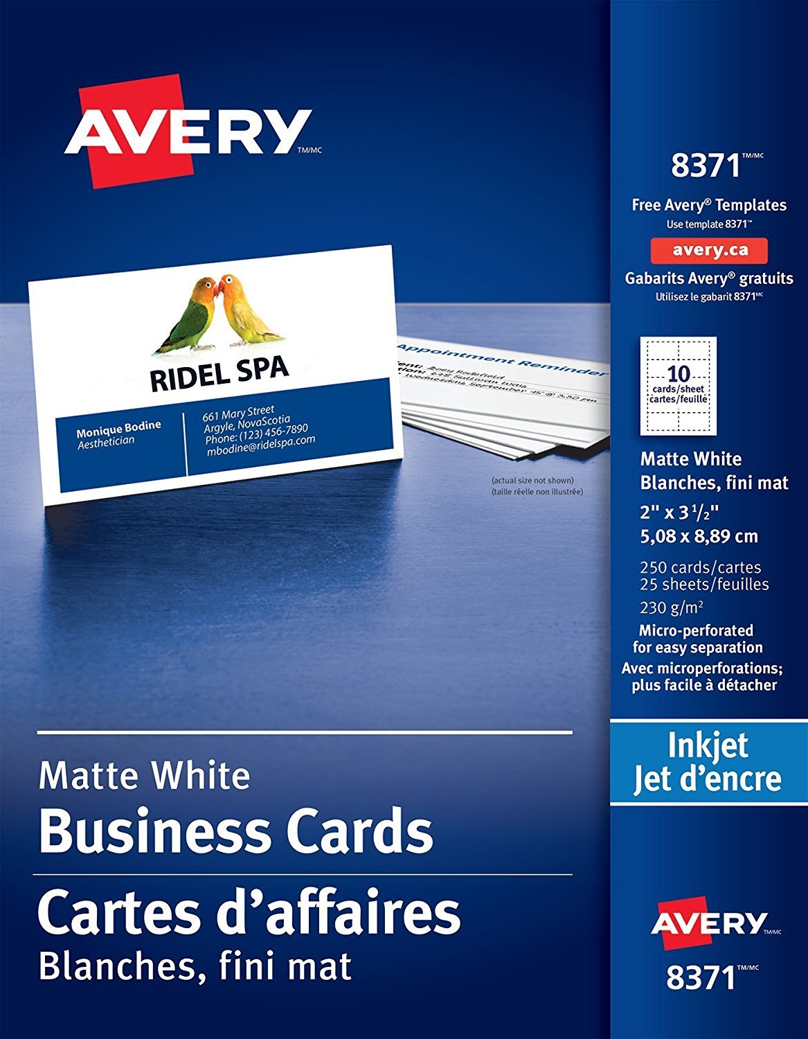 avery business cards 8871 2