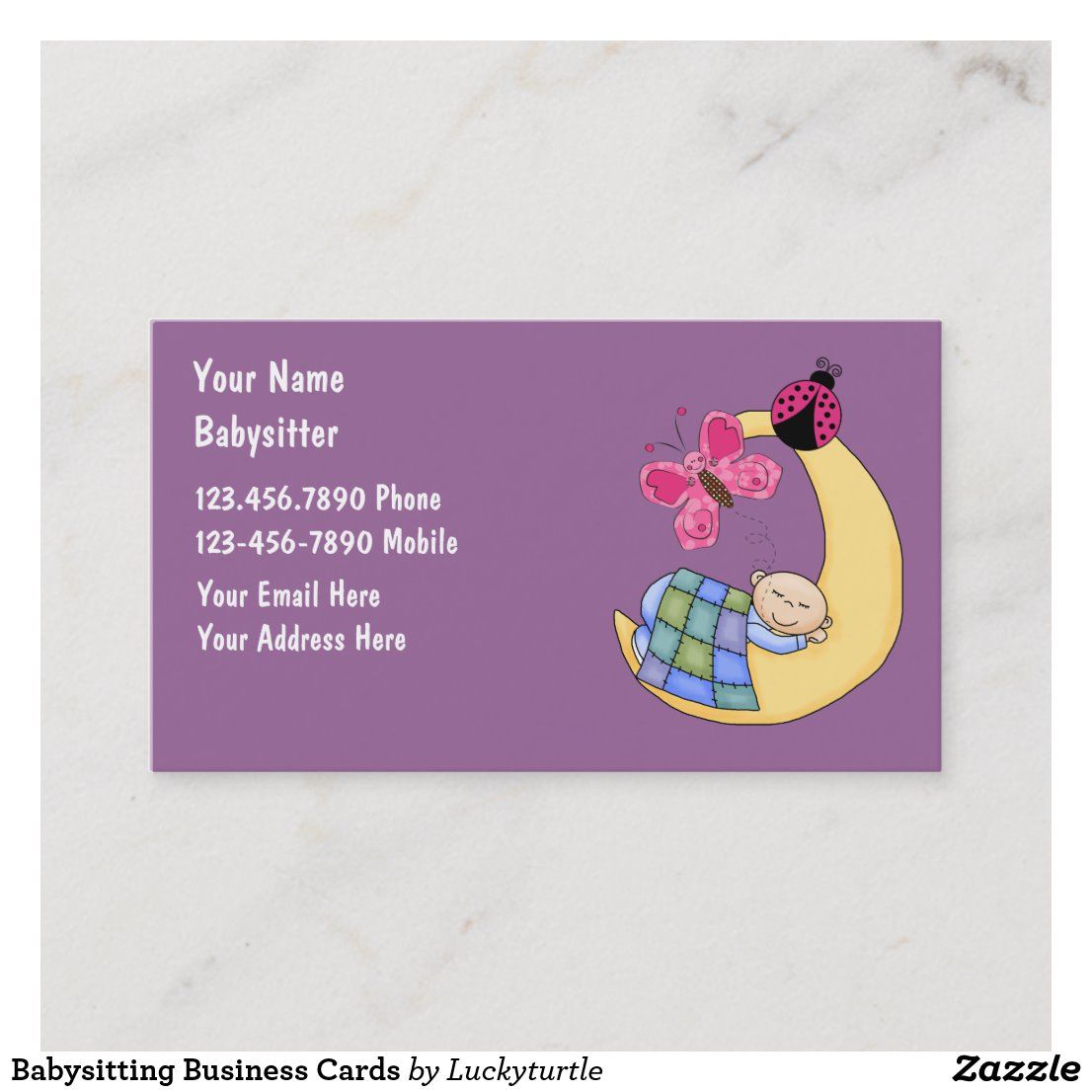 babysitting business cards 2
