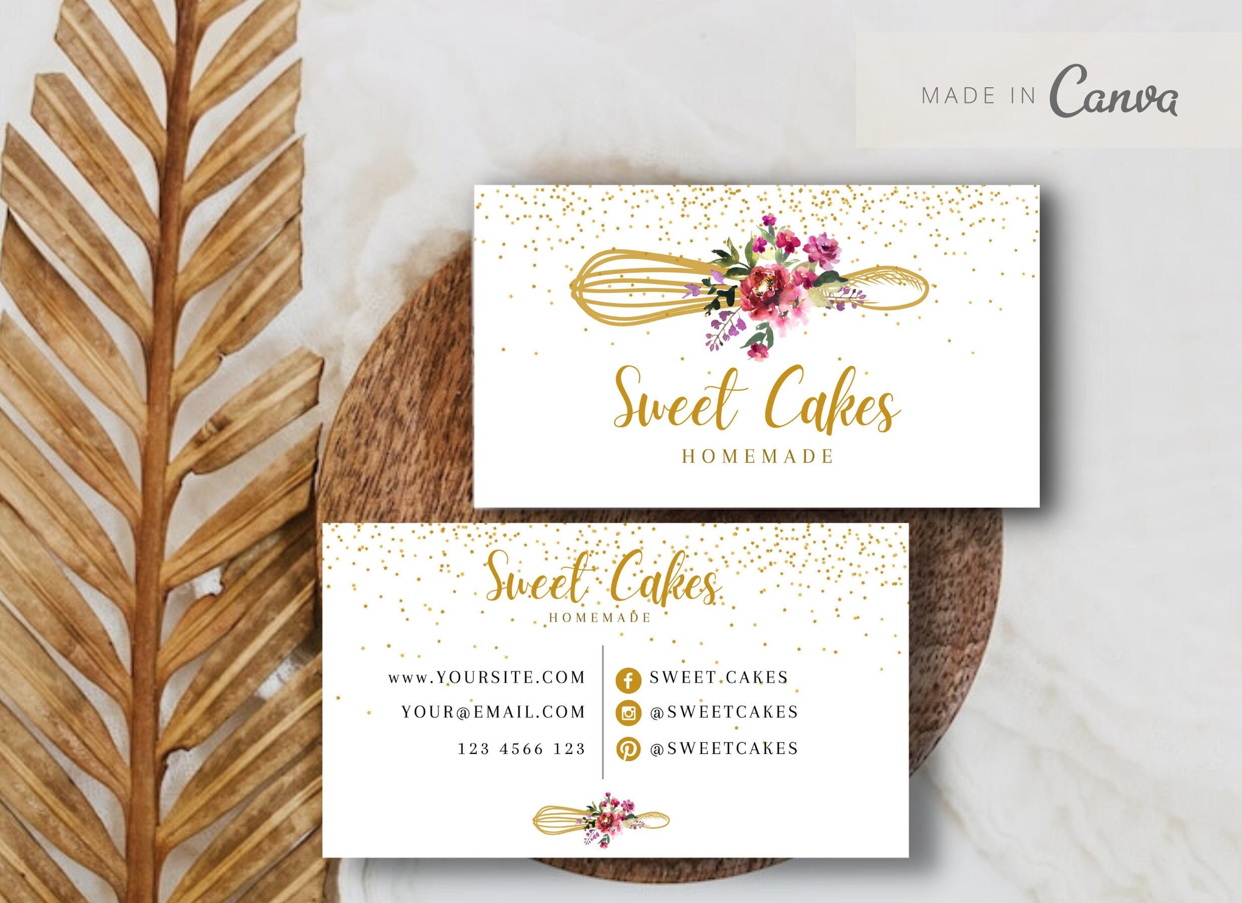 bakery business cards examples 3