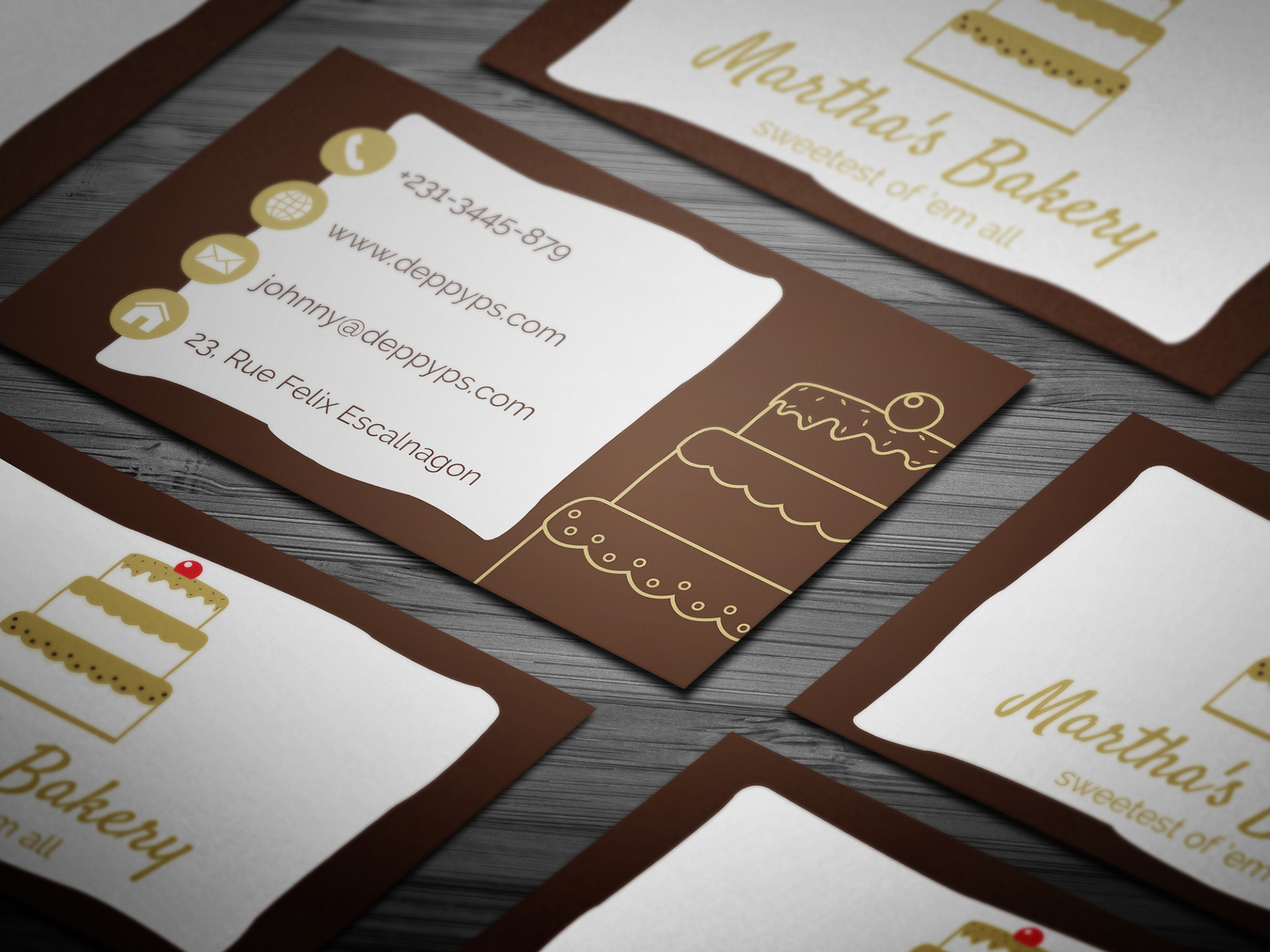 bakery business cards templates 4