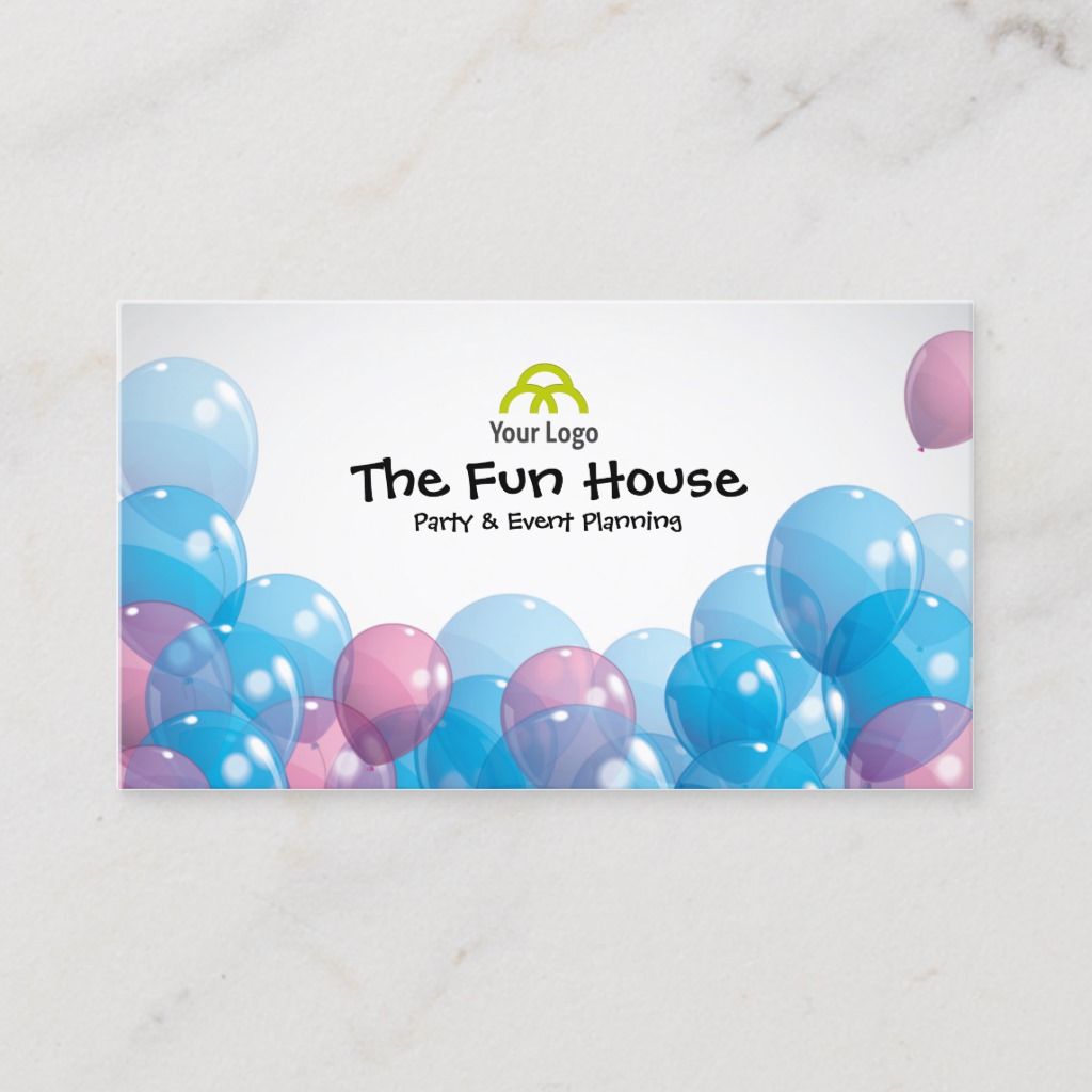 balloon decor business cards 1