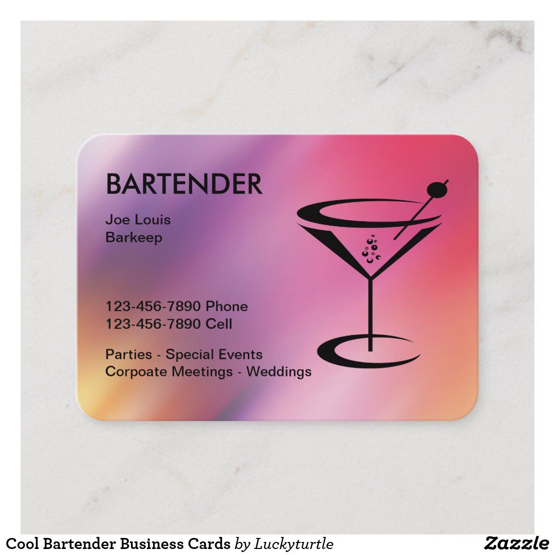 bartender business cards 3