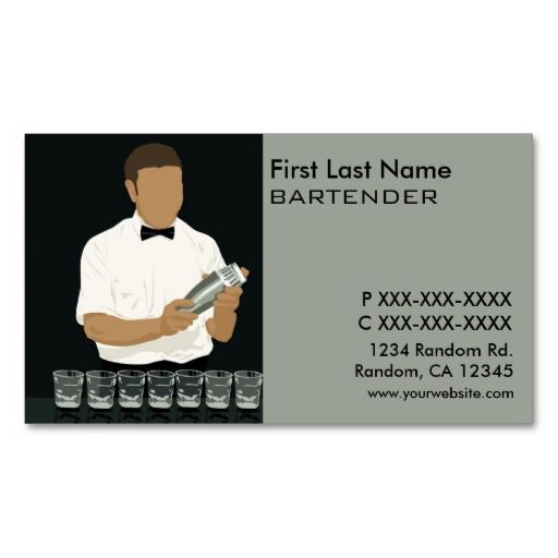 bartenders business cards 1