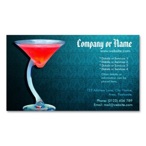 bartenders business cards 10