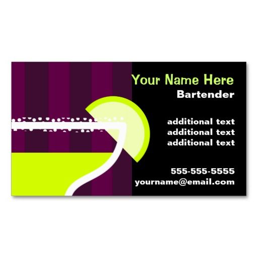 bartenders business cards 6