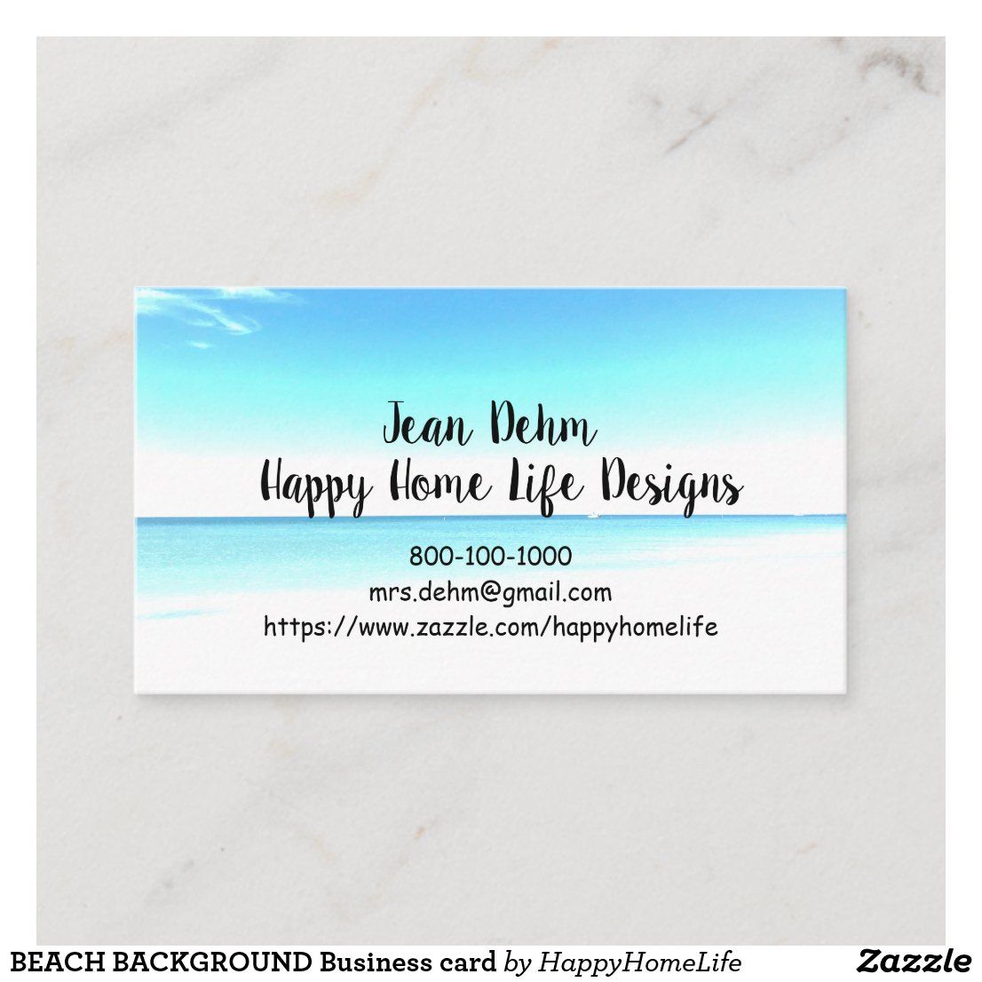 beach business cards 3