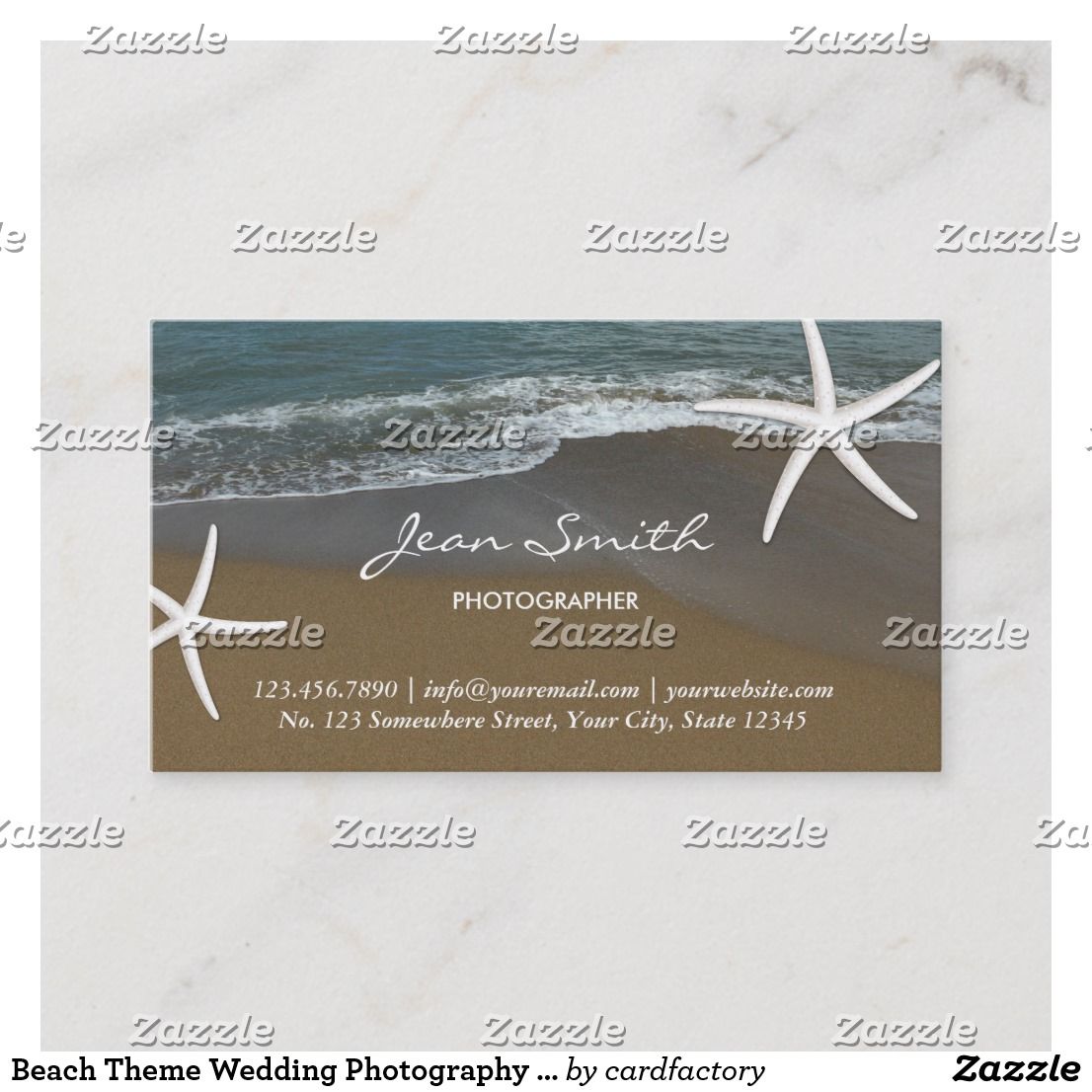 beach themed business cards 1