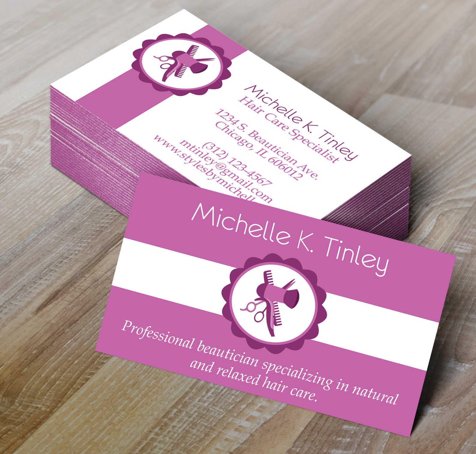 beautician business cards 1