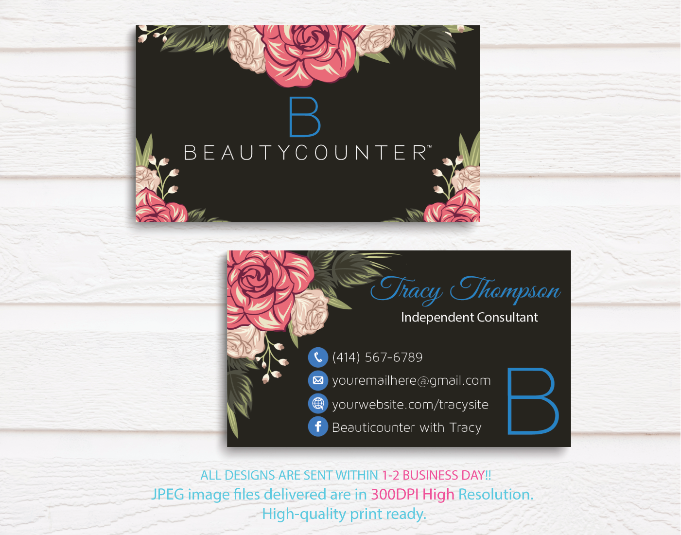 beautician business cards 2