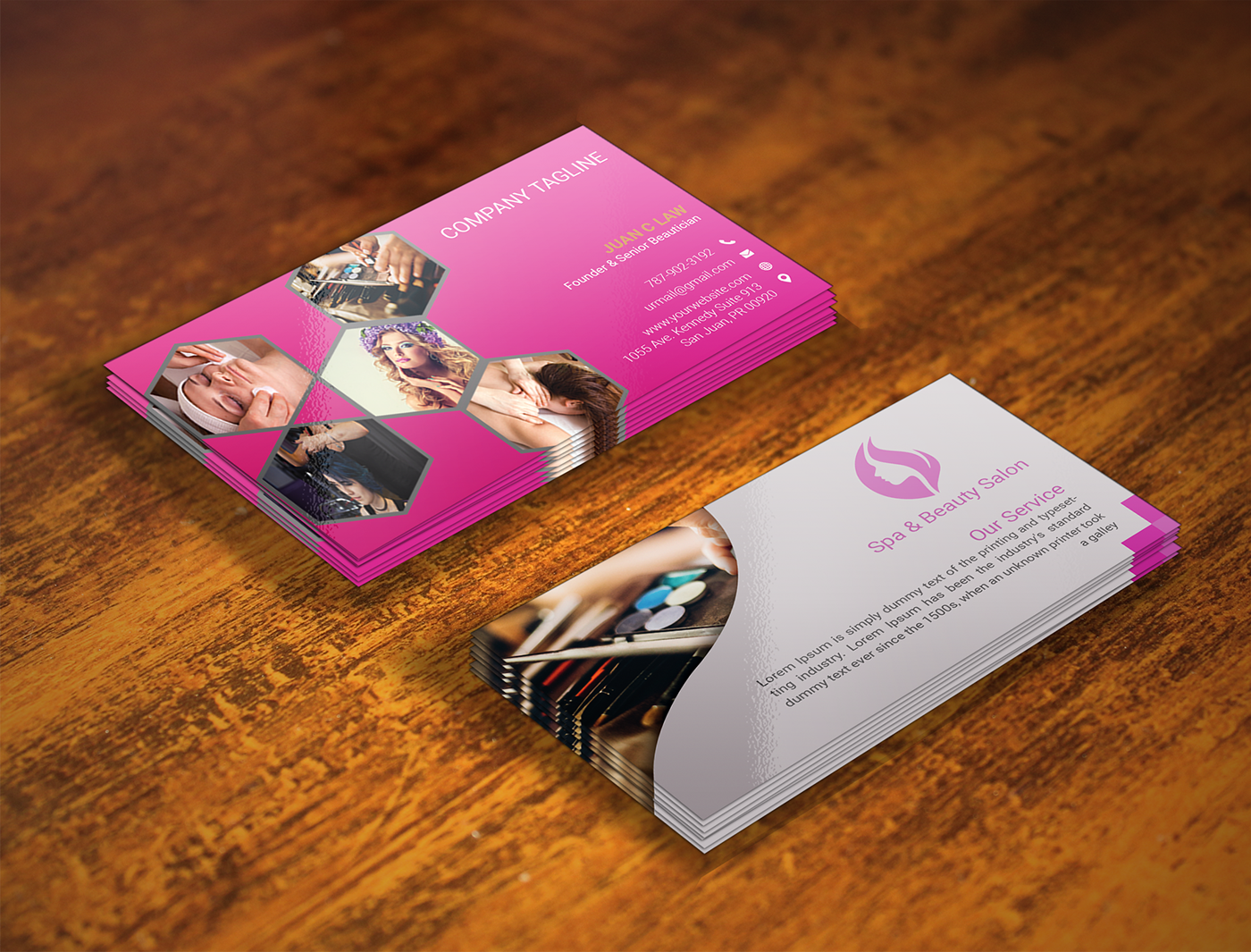 beauty business cards examples 1
