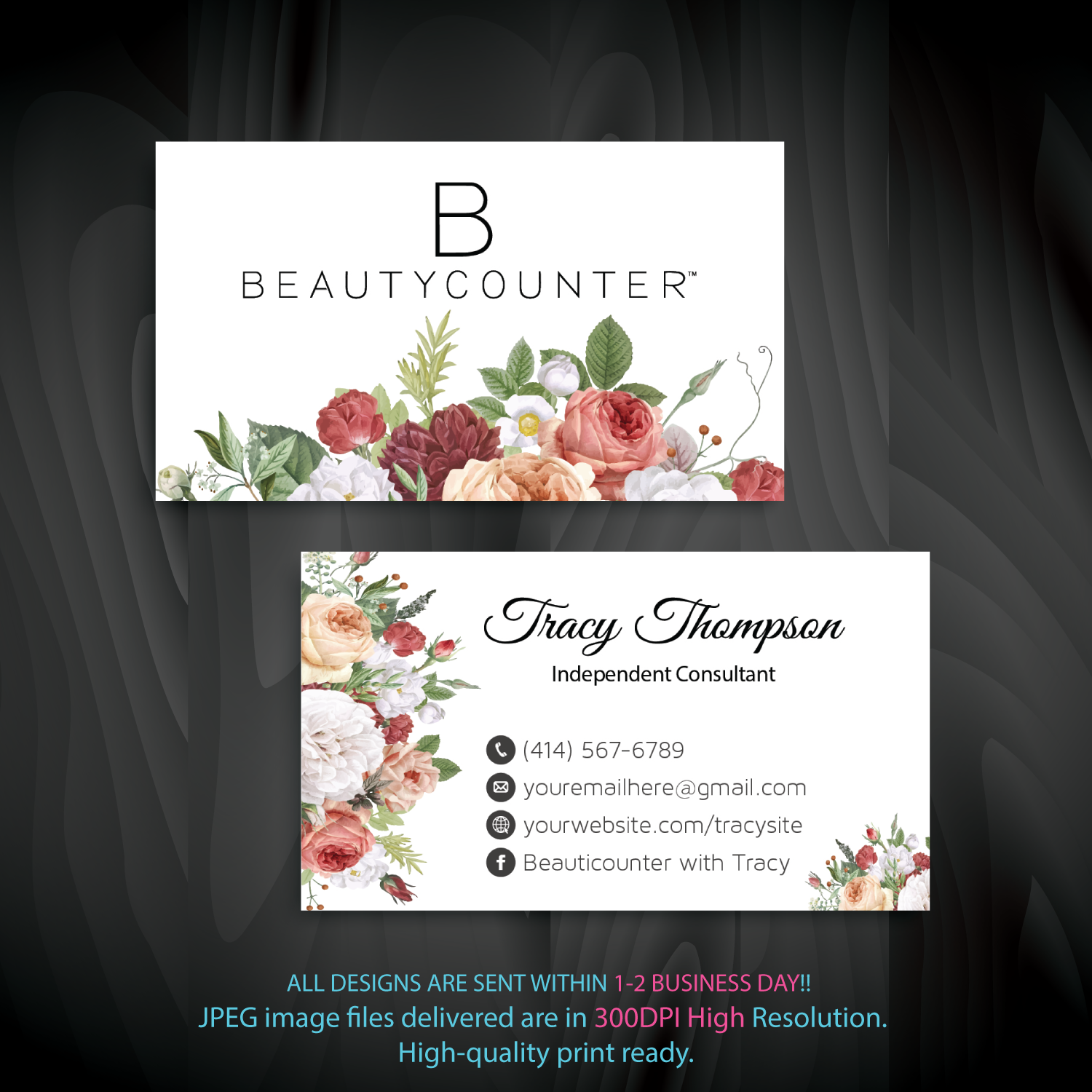 beauty business cards ideas 2