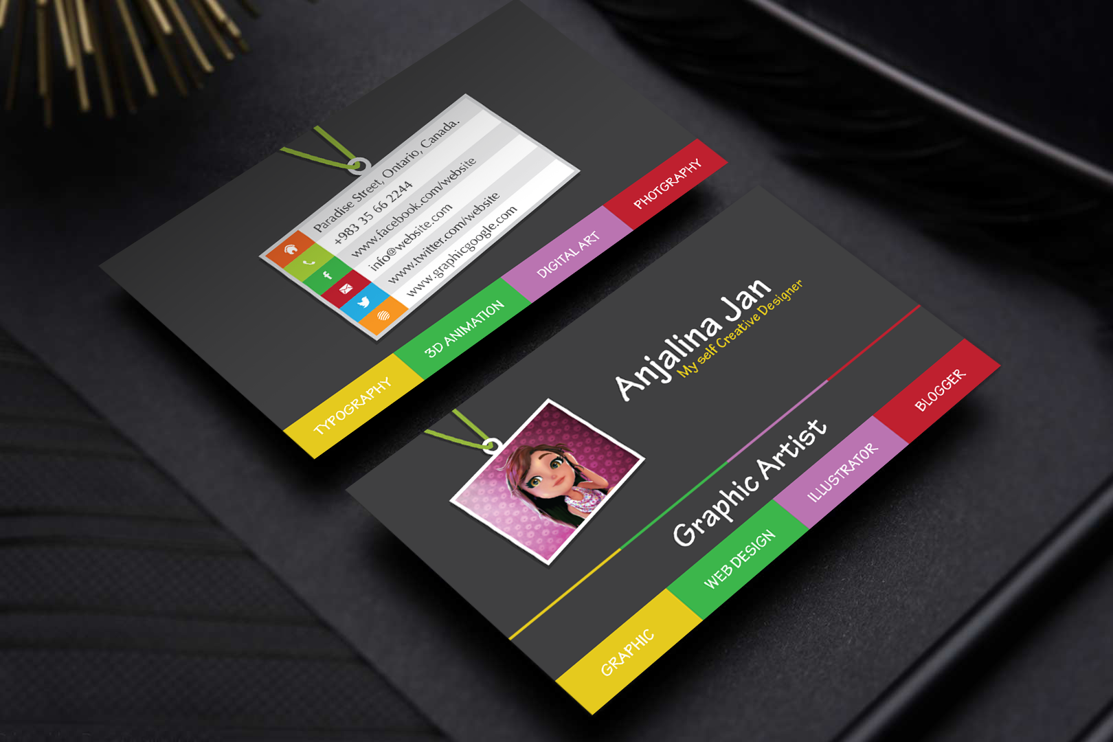 best artist business cards 3