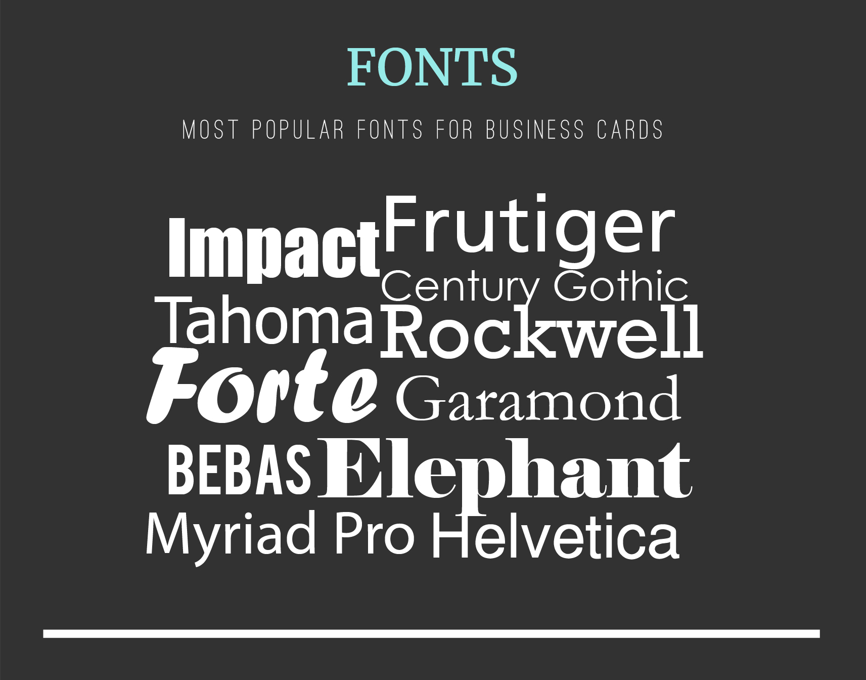 best font to use for business cards 3