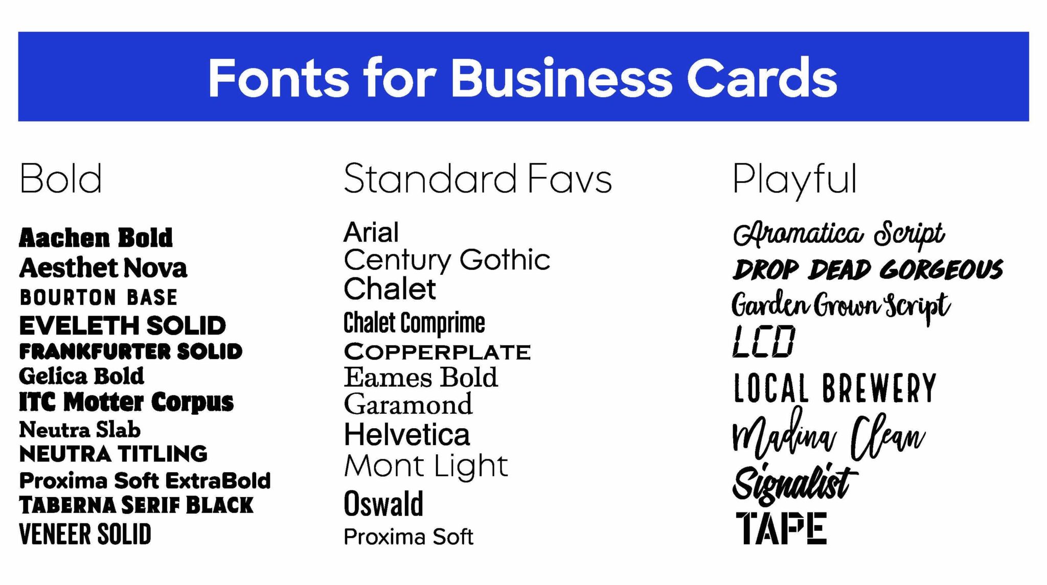 best fonts for business cards 4