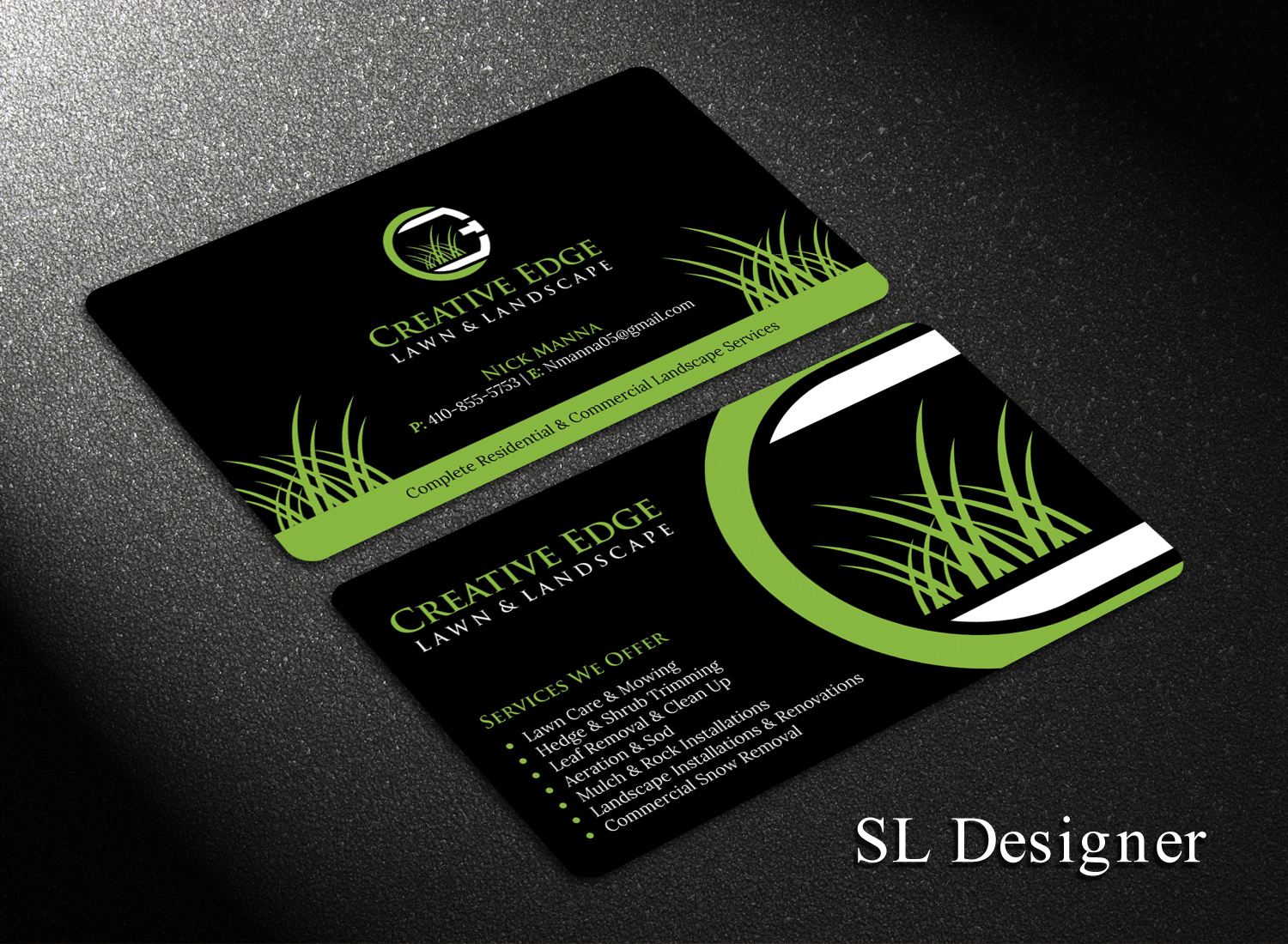 best landscaping business cards 1