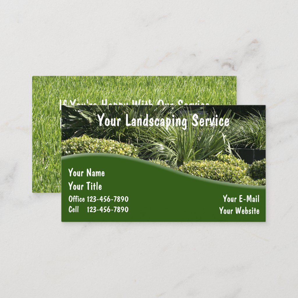 best landscaping business cards 3