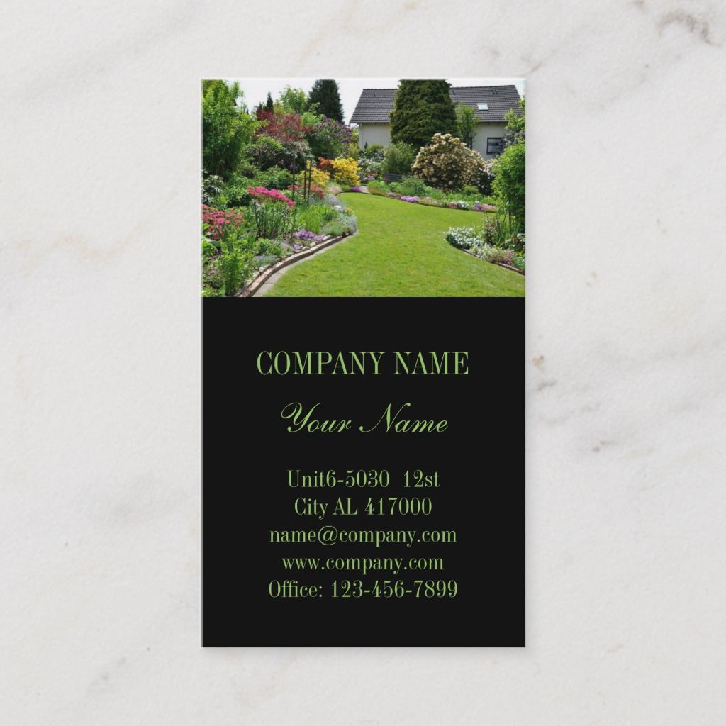 best landscaping business cards 4