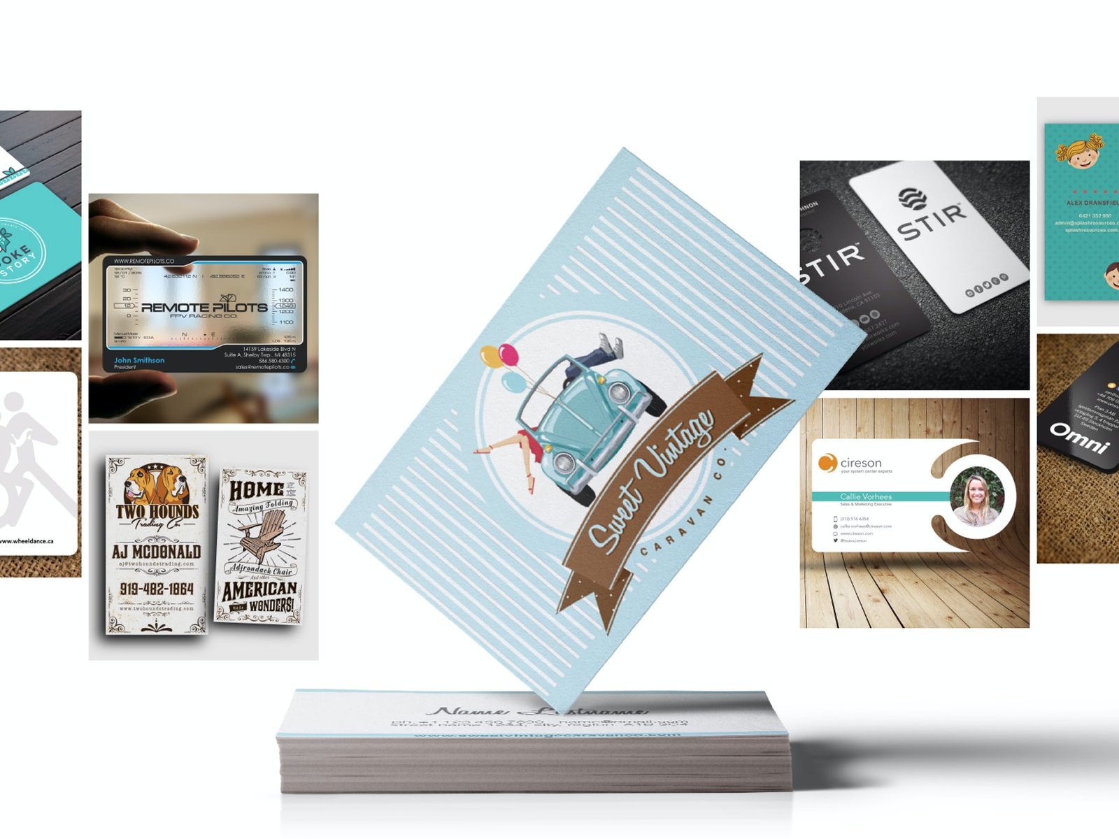 best place to put business cards 6