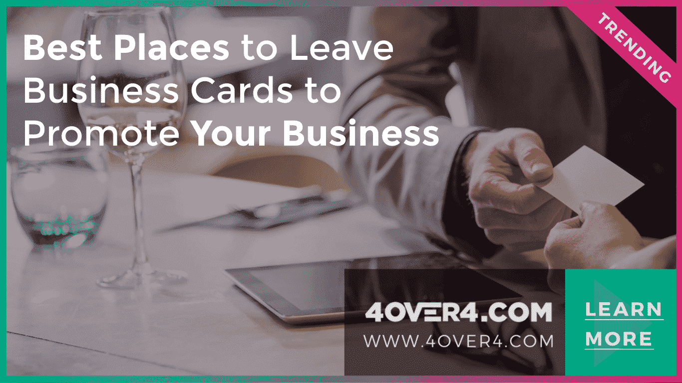 best places to leave business cards 3