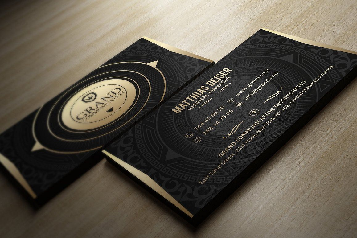 black and gold business cards 1
