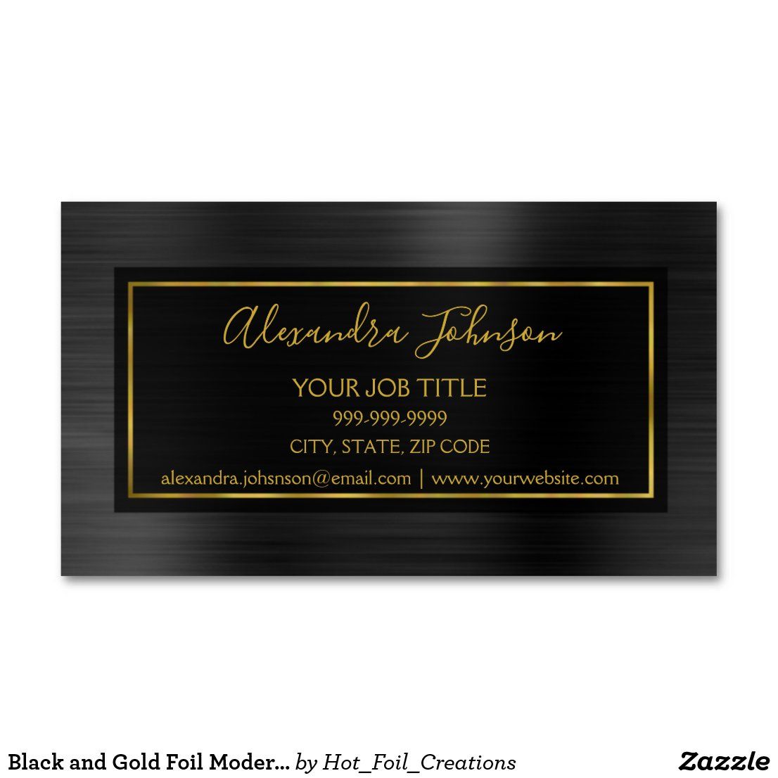 black and gold foil business cards 5