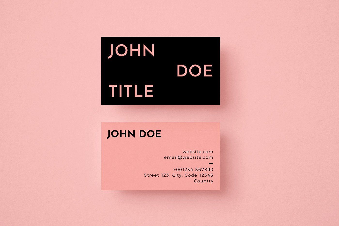 black and pink business cards 3