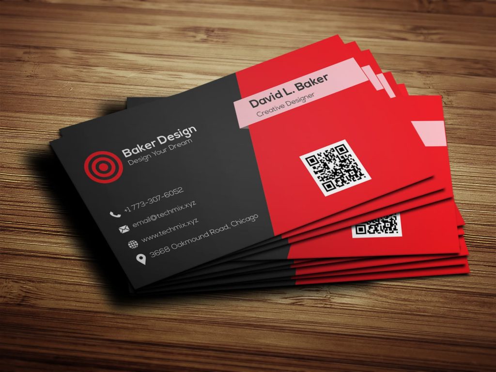 black and red business cards 1