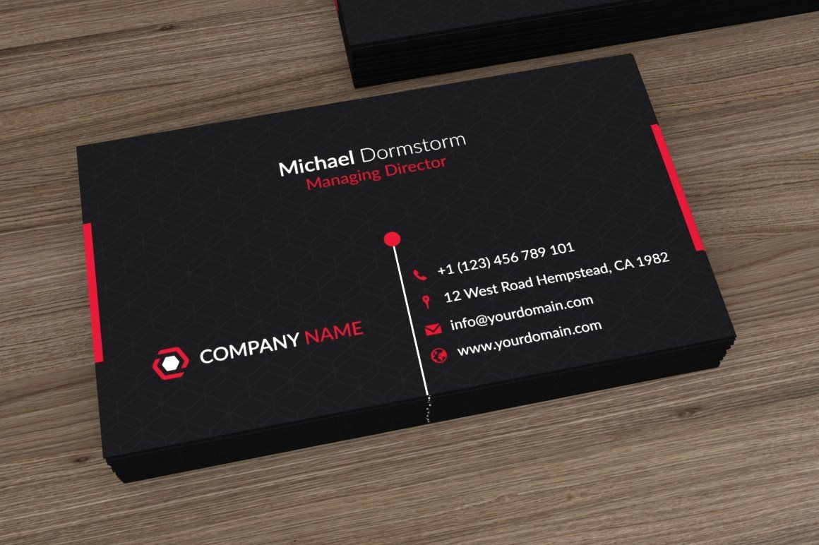 black and red business cards 2
