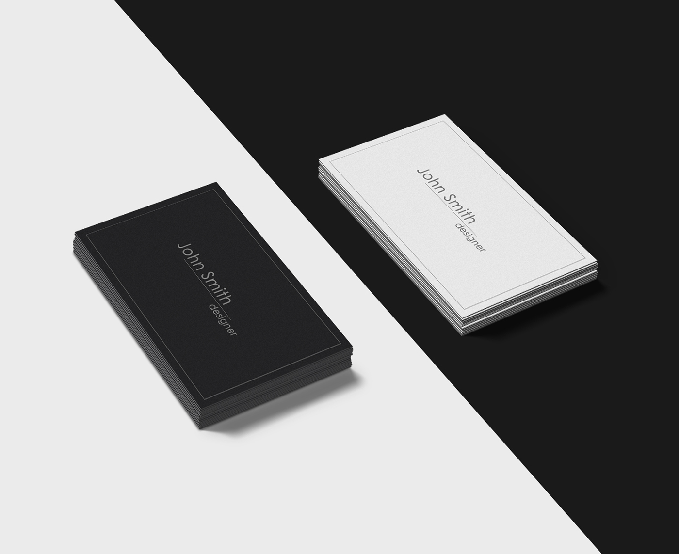 black and white business cards 1