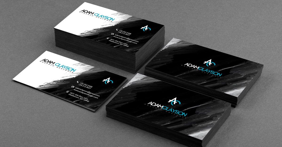 black business cards 1