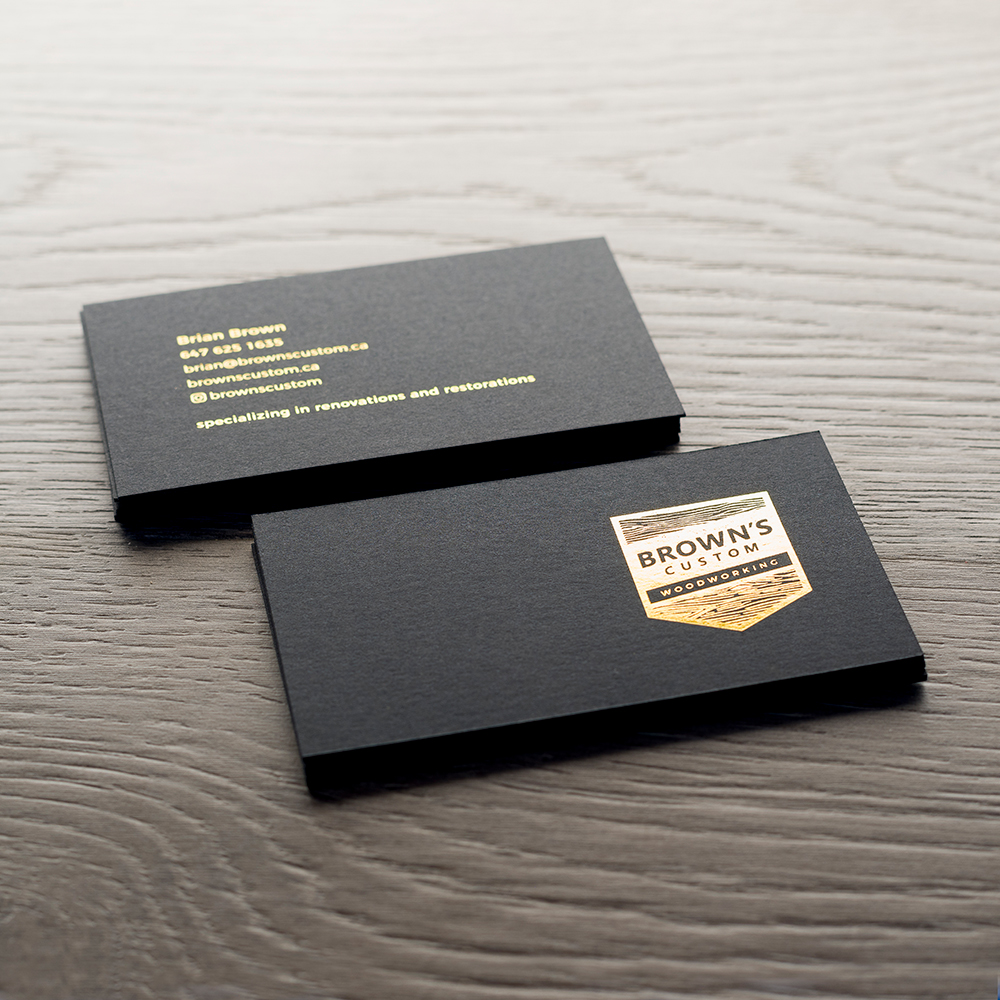 black cardstock business cards 1