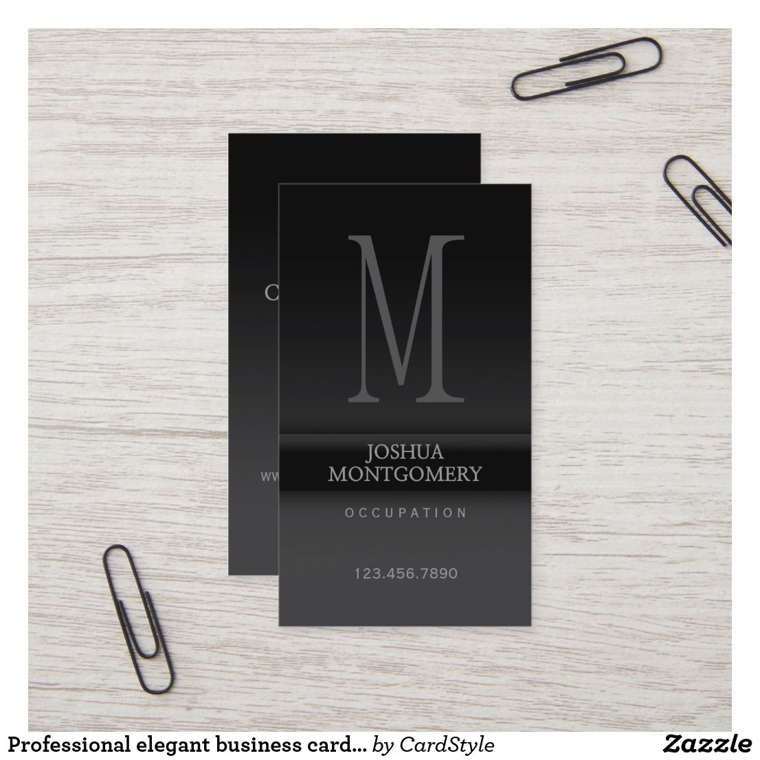 black elegant business cards 3