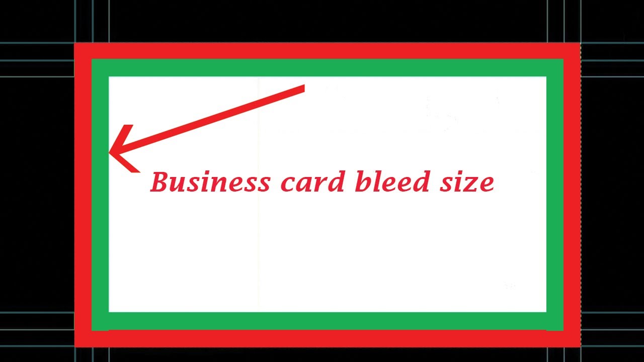 bleed size for business cards 4