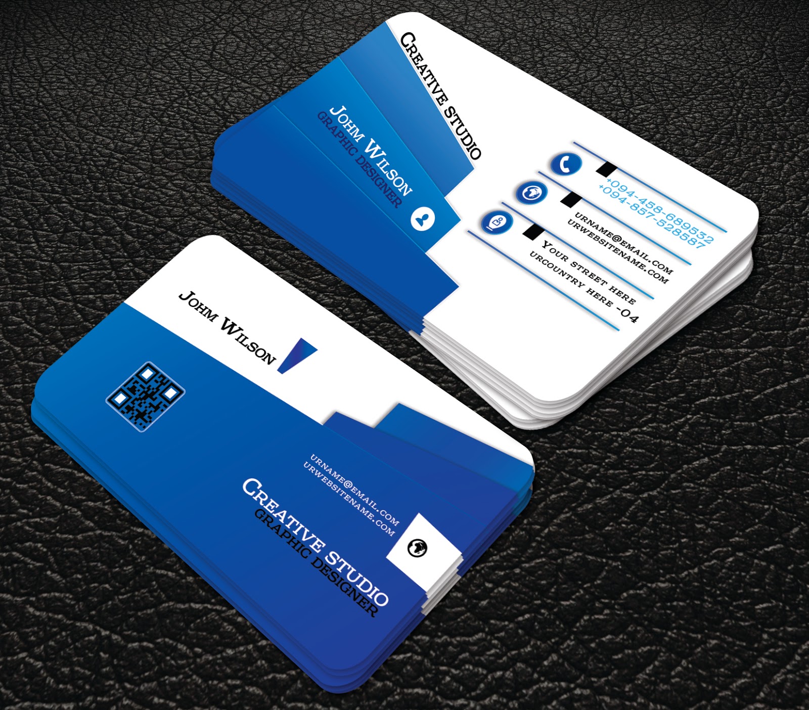 blue business cards 1