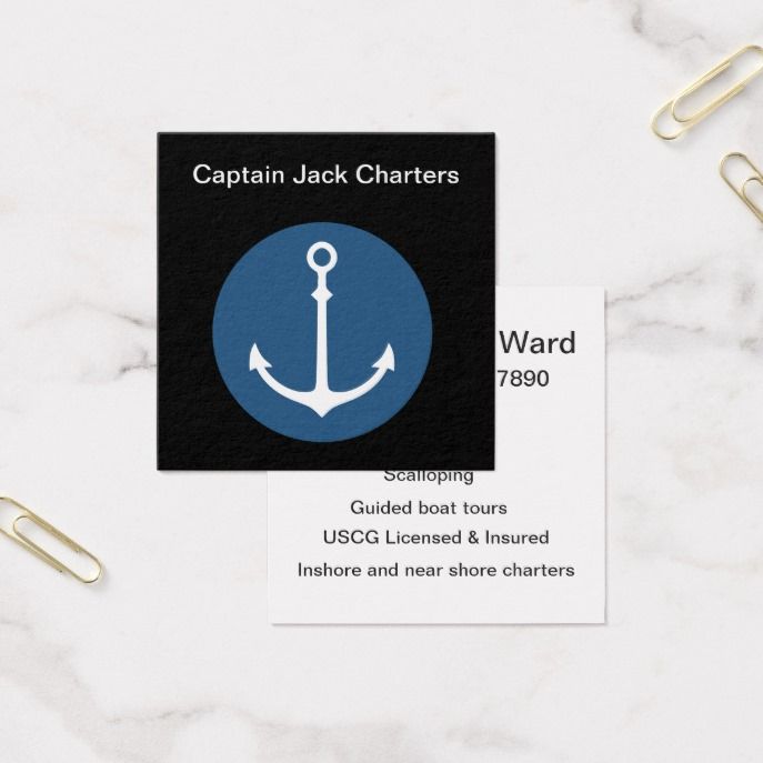 boat captain business cards 2
