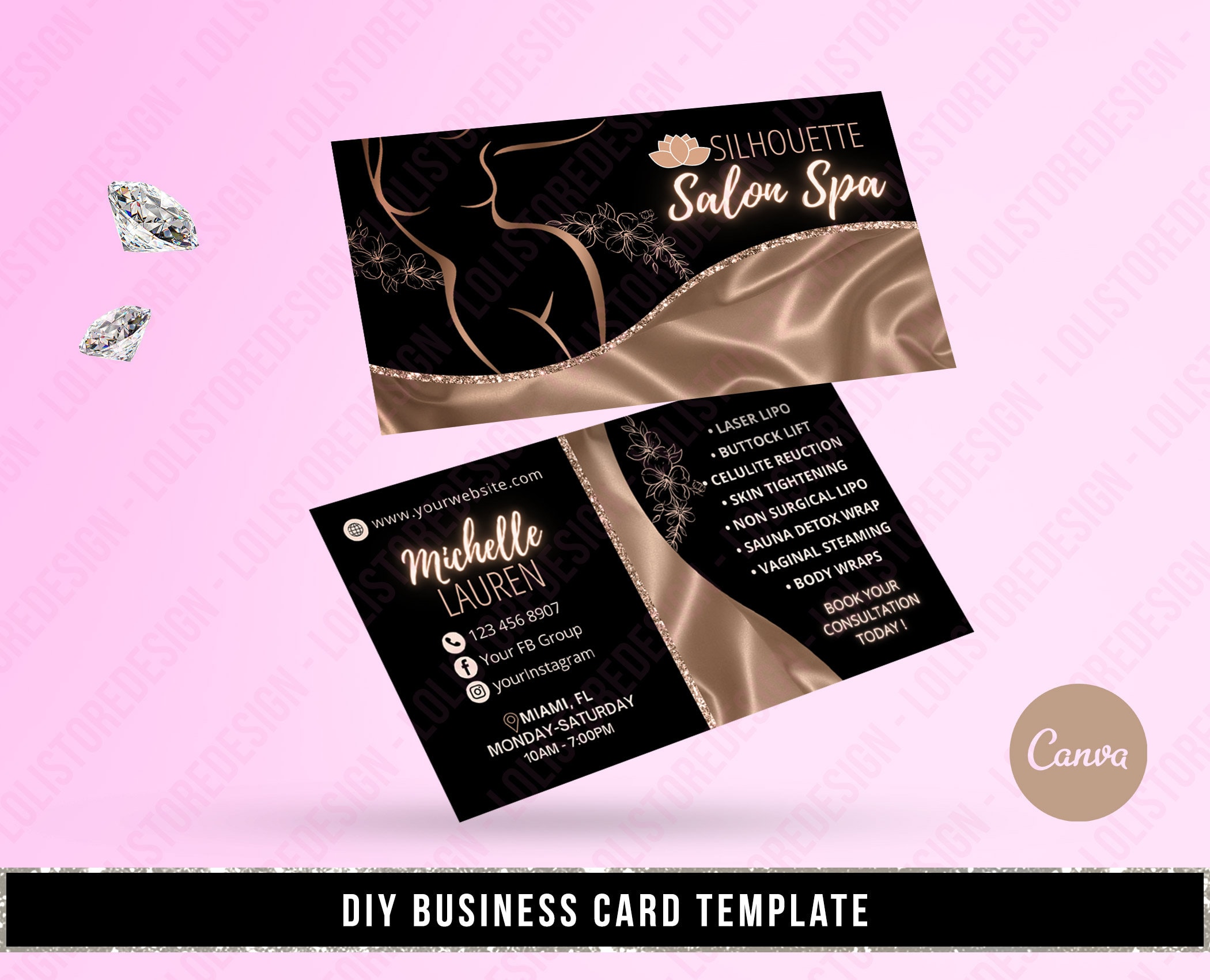 body contouring business cards 1