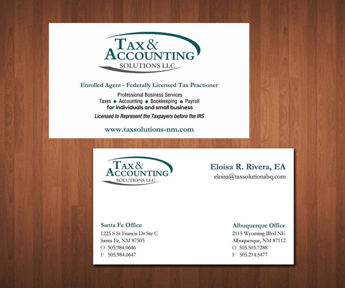 bookkeeping business cards 1