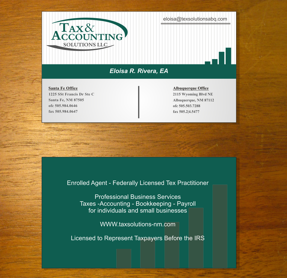 bookkeeping business cards 2