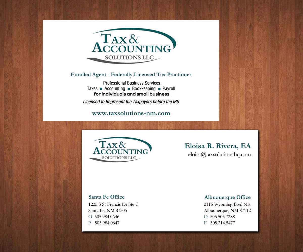 bookkeeping business cards examples 3