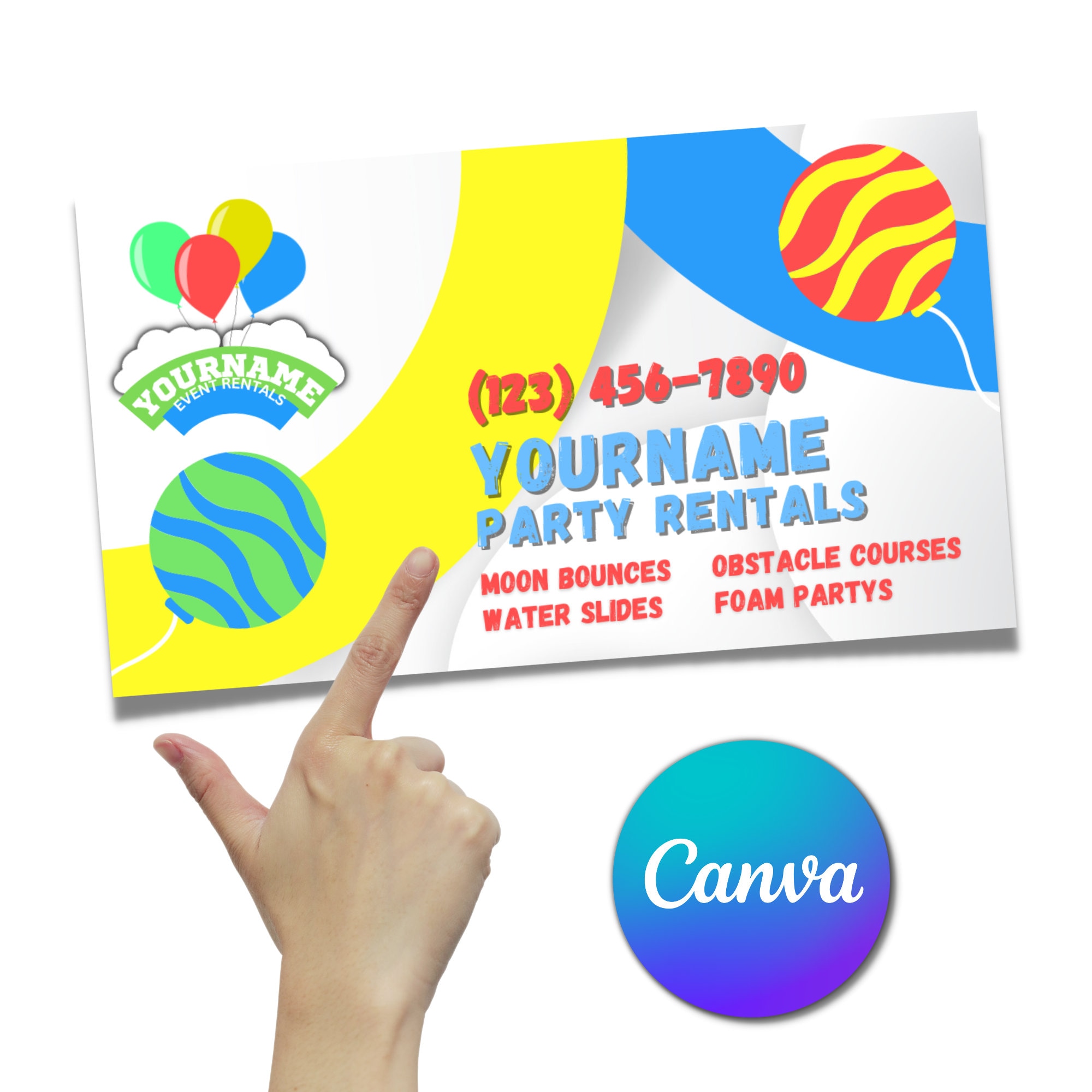 bounce house business cards 2