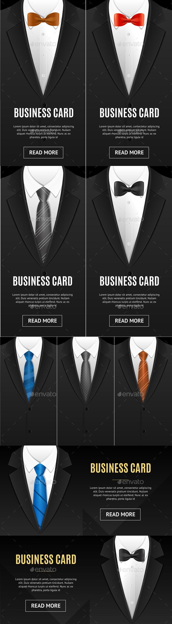 bow tie business cards 2