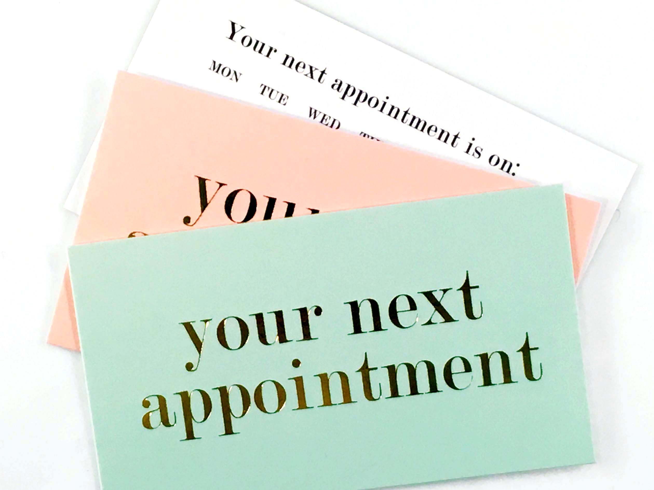 business appointment cards 2