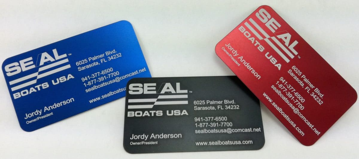 business cards aluminum 6