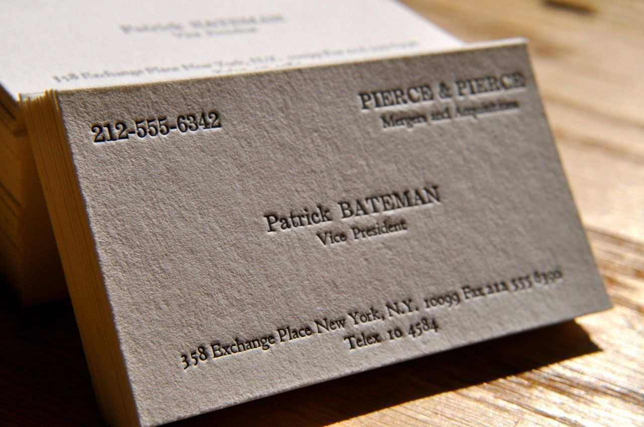 business cards american psycho 1