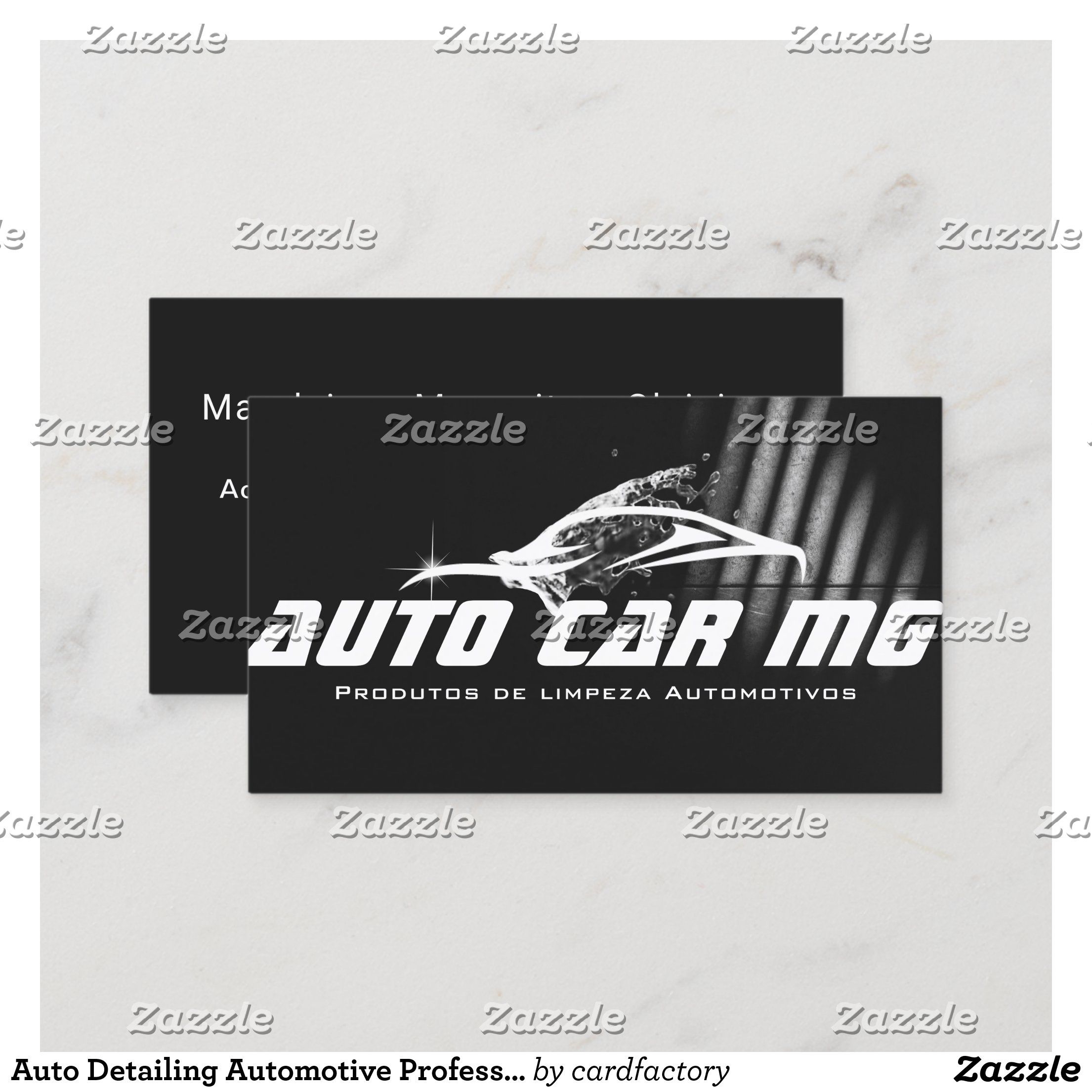 business cards auto detailing 3