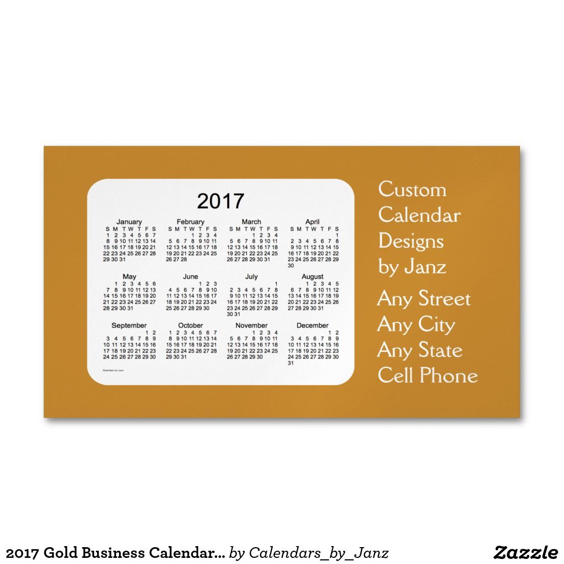 business cards calendars 4